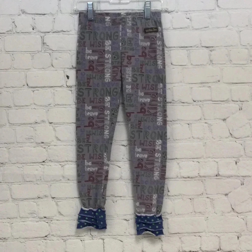 Like New Matilda Jane size 6 Be Strong Ruffle Leggings